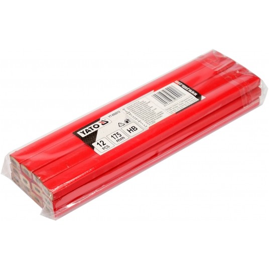 OŁÓWKI STOLARSKIE HB 12SZT -zdjęcie numer 4