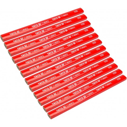 OŁÓWKI STOLARSKIE HB 12SZT -zdjęcie numer 2