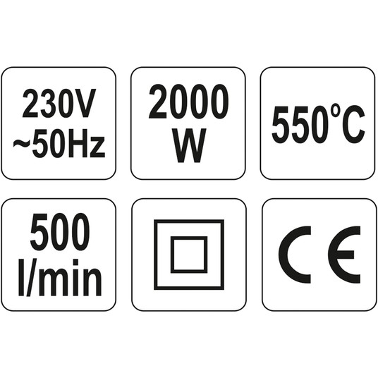 OPALARKA 2000W (I)350°C (II)550°C AKCES -zdjęcie numer 4