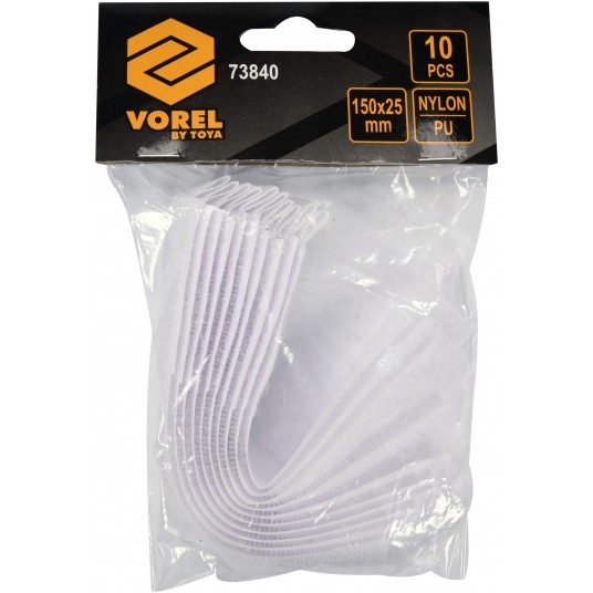 OPASKA Z RZEPEM 150MM 10SZT. BIAŁE -zdjęcie numer 2