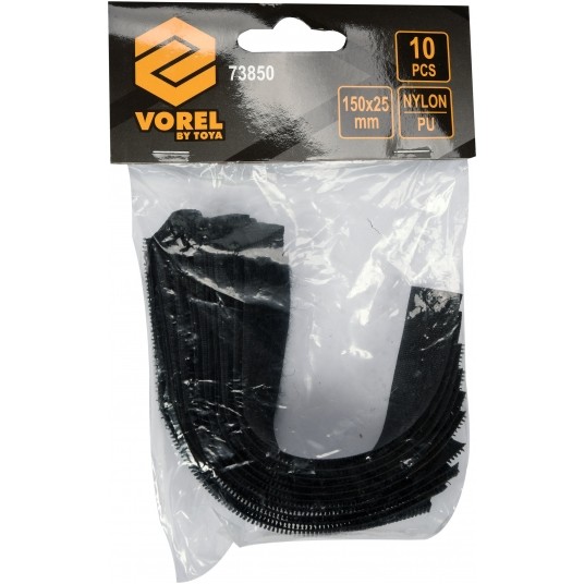 OPASKA Z RZEPEM 150MM 10SZT. CZARNE -zdjęcie numer 2