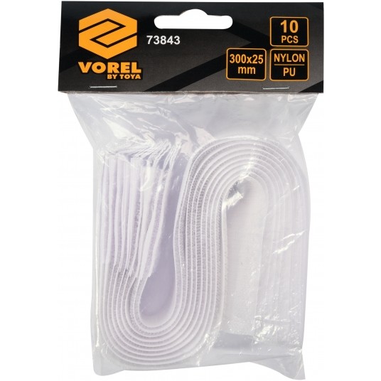 OPASKA Z RZEPEM 300MM 10SZT. BIAŁE -zdjęcie numer 2