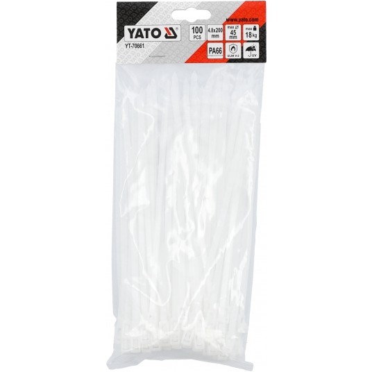 OPASKI PLA, ROZPI 4,8X200MM 100SZT.BIAŁE -zdjęcie numer 4