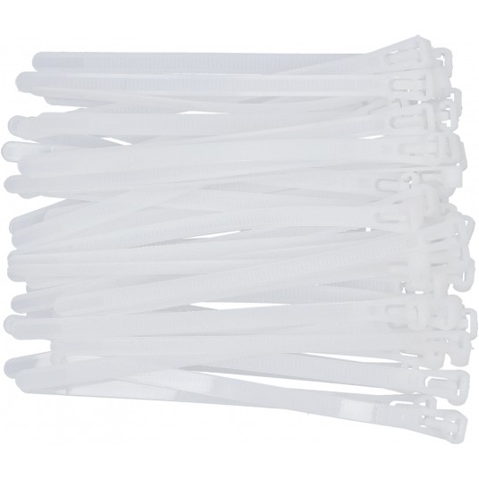 OPASKI PLA, ROZPI 7,6X150MM 50SZT. BIAŁE -zdjęcie numer 1