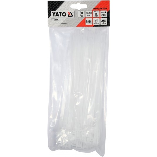 OPASKI PLA, ROZPI 7,6X200MM 50SZT. BIAŁE -zdjęcie numer 5