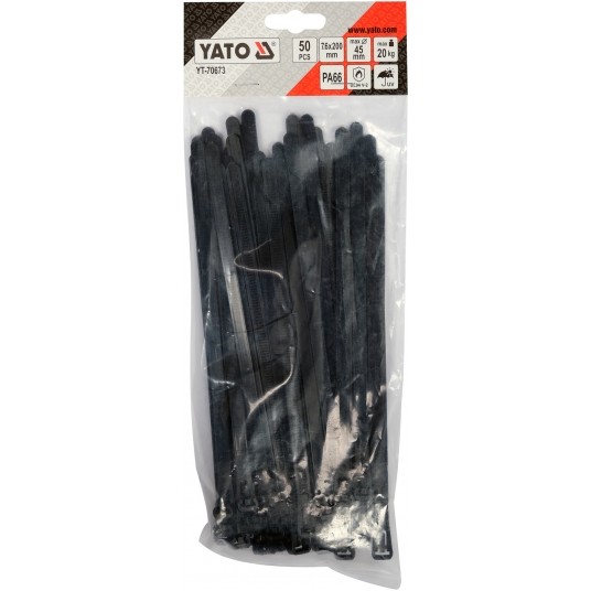 OPASKI PLA, ROZPI 7,6X200MM 50SZT. CZARN -zdjęcie numer 5