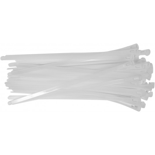 OPASKI PLA, ROZPI 7,6X250MM 50SZT. BIAŁE -zdjęcie numer 1