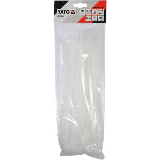 OPASKI PLA, ROZPI 7,6X250MM 50SZT. BIAŁE -zdjęcie numer 3