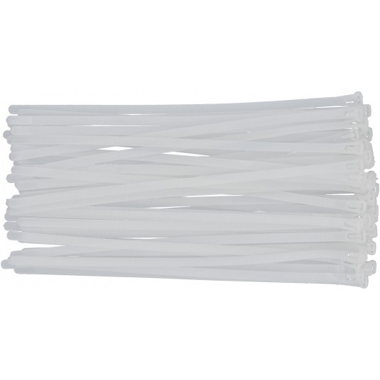 OPASKI PLA, ROZPI 7,6X300MM 50SZT. BIAŁE -zdjęcie numer 1