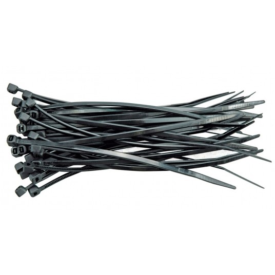 OPASKI PLASTIKOWE 200X2,5 100SZT. CZARNE -zdjęcie numer 1
