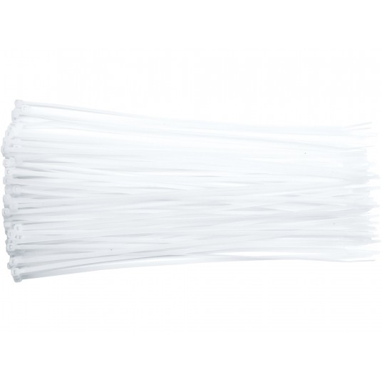OPASKI PLASTIKOWE 300X3,6 100SZT. BIAŁE -zdjęcie numer 1