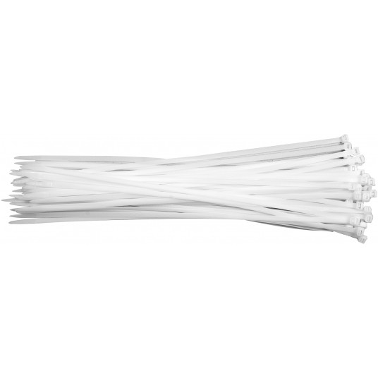 OPASKI PLASTIKOWE 300X7,6 50SZT. BIAŁE -zdjęcie numer 1