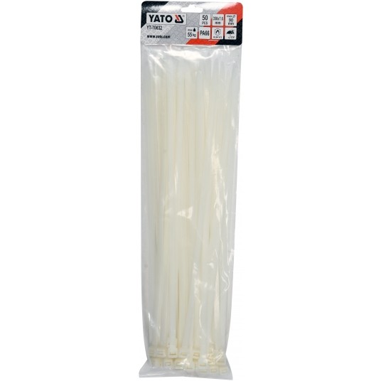 OPASKI PLASTIKOWE 350X7,6 50SZT. BIAŁE -zdjęcie numer 3