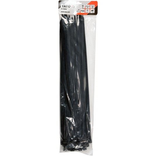 OPASKI PLASTIKOWE 450X9,0 50SZT. CZARNE -zdjęcie numer 3