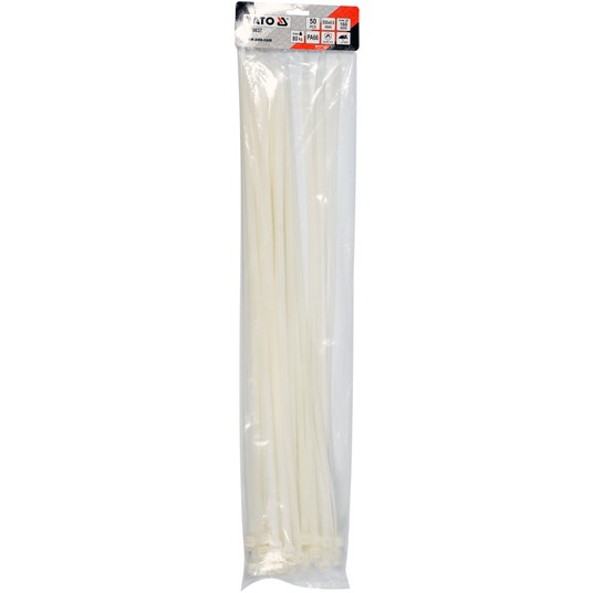 OPASKI PLASTIKOWE 550X9,0 50SZT. BIAŁE -zdjęcie numer 3