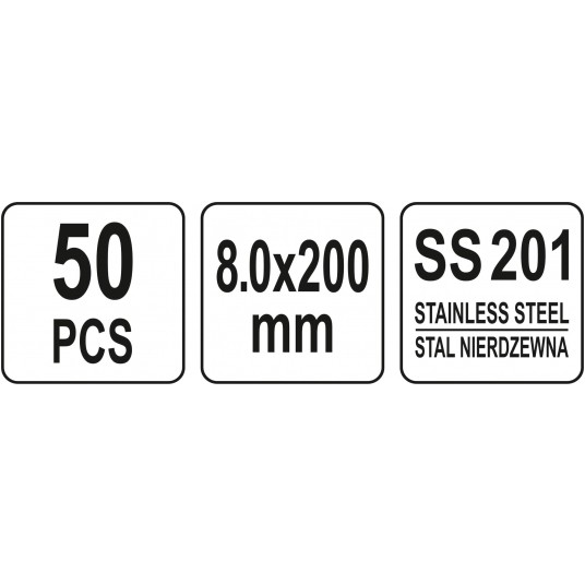 OPASKI ZACI ZE STA NIERD 8.0X200MM 50SZT -zdjęcie numer 4