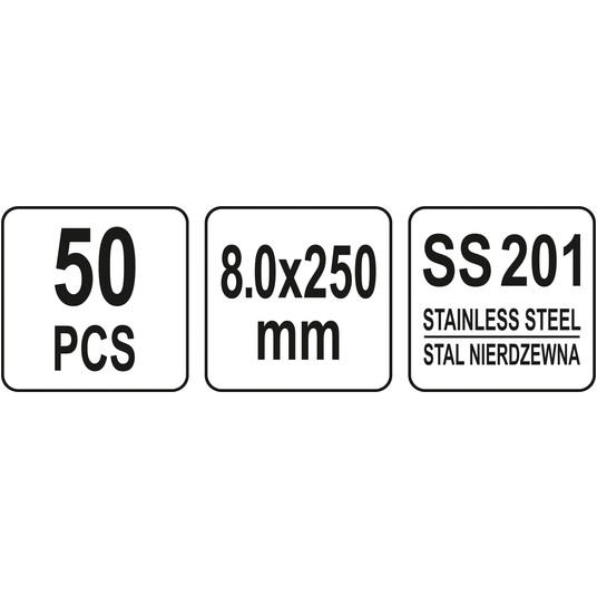OPASKI ZACI ZE STA NIERD 8.0X250MM 50SZT -zdjęcie numer 4