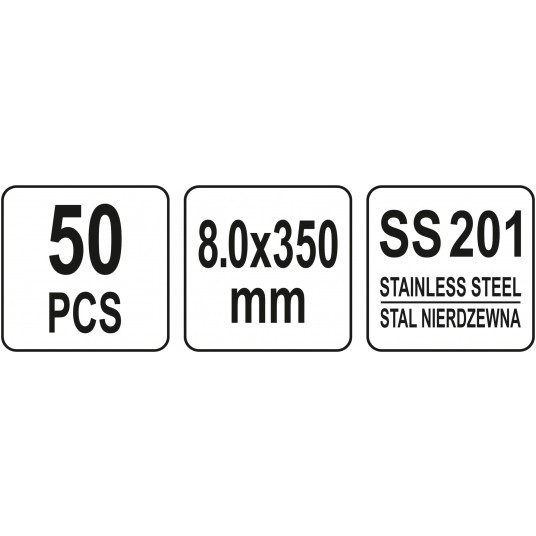 OPASKI ZACI ZE STA NIERD 8.0X350MM 50SZT -zdjęcie numer 2