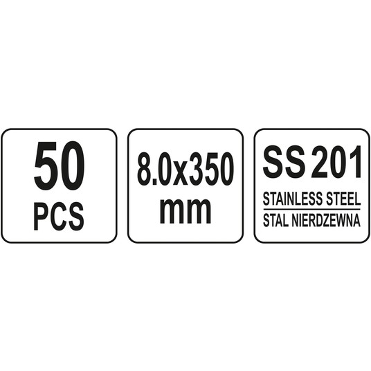 OPASKI ZACI ZE STA NIERD 8.0X350MM 50SZT -zdjęcie numer 2