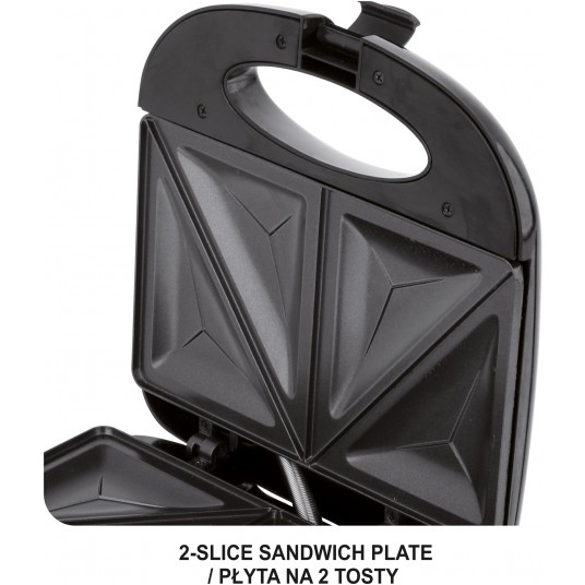OPIEKACZ 750W, 2 TOSTY, STAL NIERDZEWNA -zdjęcie numer 7