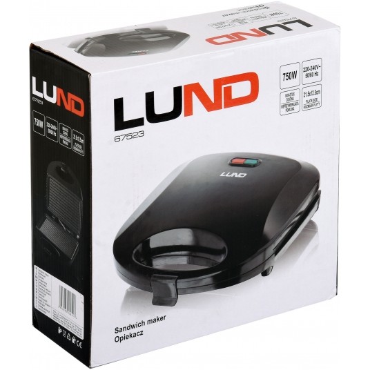 OPIEKACZ 750W, PŁYTA GRILLOWA, CZARNY -zdjęcie numer 5