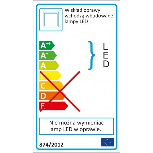 OPRAWA SUFITOWA LED 18W 300x300x15MM -zdjęcie numer 6