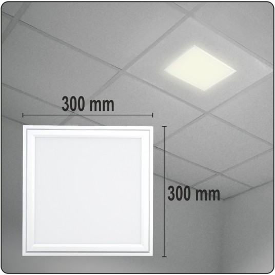OPRAWA SUFITOWA LED 18W 300x300x15MM -zdjęcie numer 7