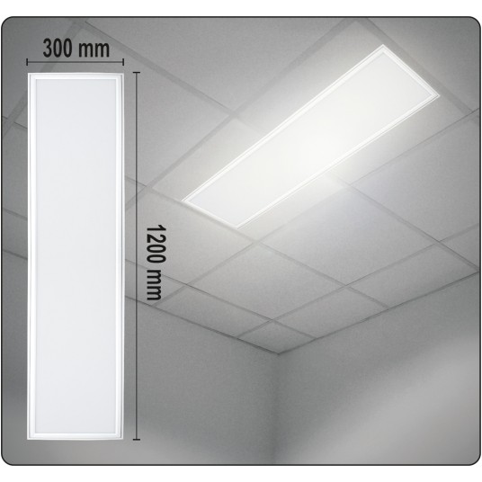 OPRAWA SUFITOWA LED 40W 300x1200x15MM -zdjęcie numer 6