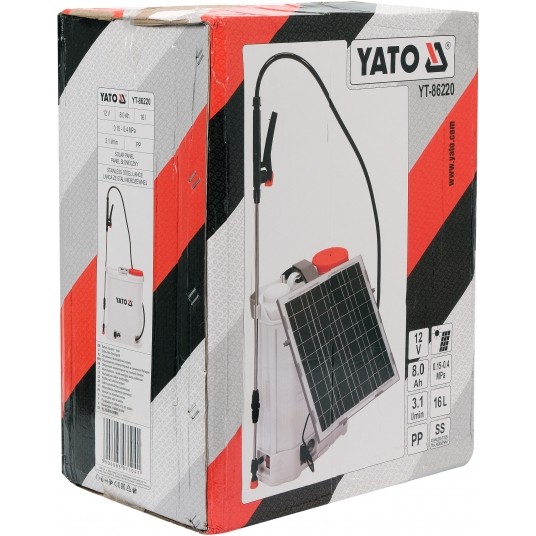 OPRYSKIWACZ 12V 16L Z PANELEM SOLARNYM -zdjęcie numer 5