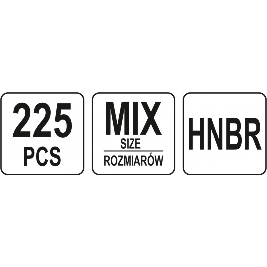 ORINGI HNBR DO KLIMATYZACJI 225 SZT -zdjęcie numer 3