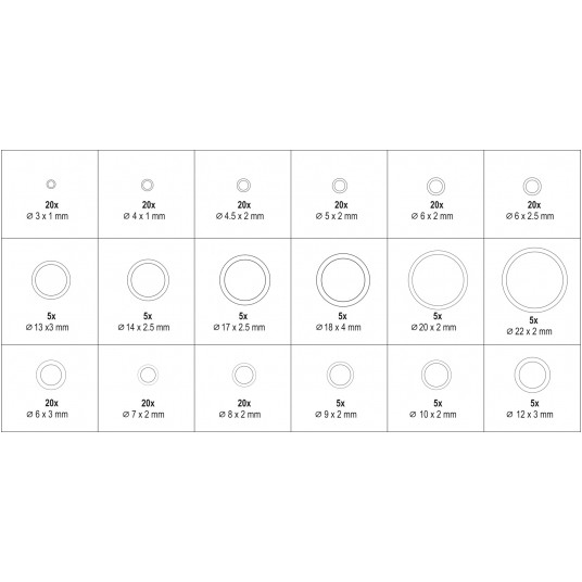 ORINGI HNBR DO KLIMATYZACJI 225 SZT -zdjęcie numer 4