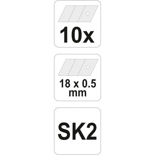 OSTRZA ŁAMANE DO NOŻYKA 18MM 10SZT -zdjęcie numer 4