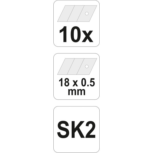OSTRZA ŁAMANE DO NOŻYKA 18MM 10SZT -zdjęcie numer 4