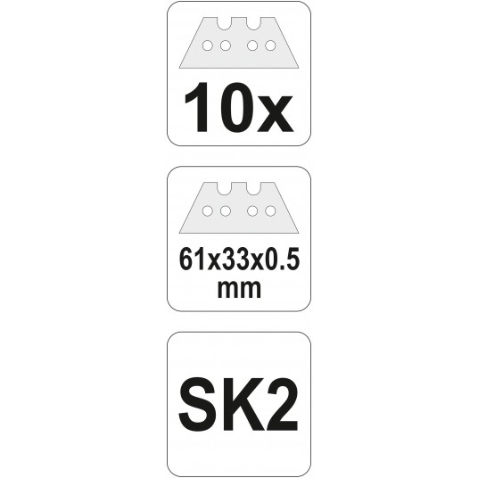 OSTRZA TRAPEZOWE 10SZT -zdjęcie numer 4