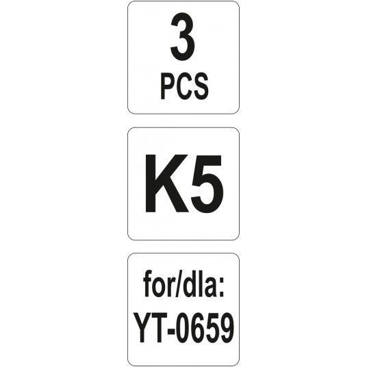 OSTRZA WYMIENNE DO NOŻA YT-0659 3CZ. -zdjęcie numer 3