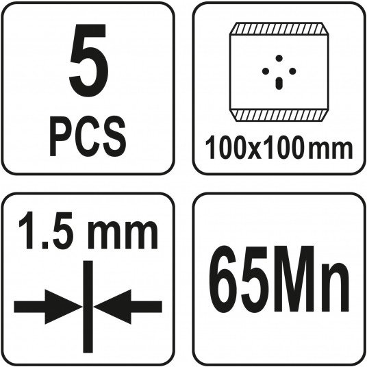 OSTRZA ZAPASOWE 100MM 5SZT. -zdjęcie numer 3