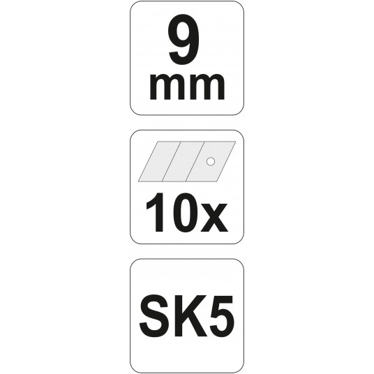 OSTRZE ŁAMANE DO NOŻYKA 9MM 10SZT -zdjęcie numer 4