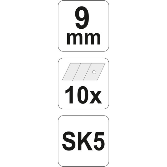 OSTRZE ŁAMANE DO NOŻYKA 9MM 10SZT -zdjęcie numer 4