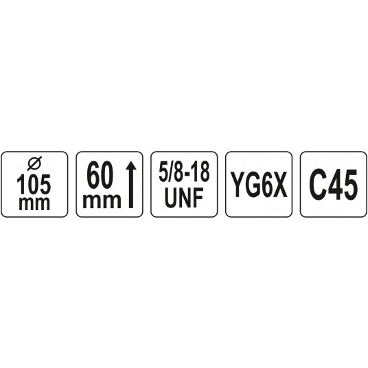 OTWORNICA UNIWERSALNA TCT 105MM 5/8'' -zdjęcie numer 4