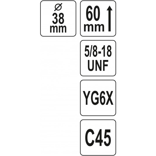 OTWORNICA UNIWERSALNA TCT 38MM 5/8'' -zdjęcie numer 4