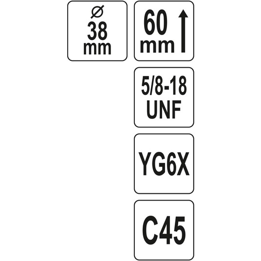 OTWORNICA UNIWERSALNA TCT 38MM 5/8'' -zdjęcie numer 4
