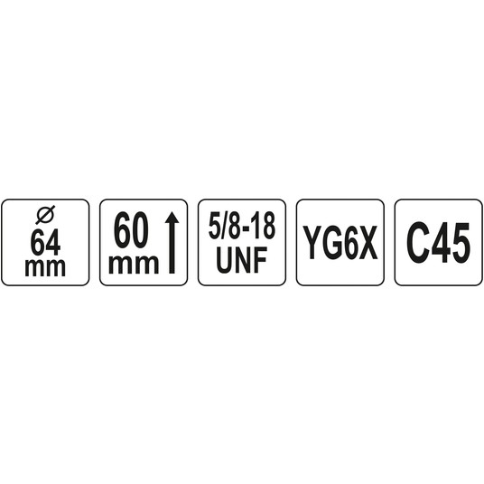 OTWORNICA UNIWERSALNA TCT 64MM 5/8'' -zdjęcie numer 4
