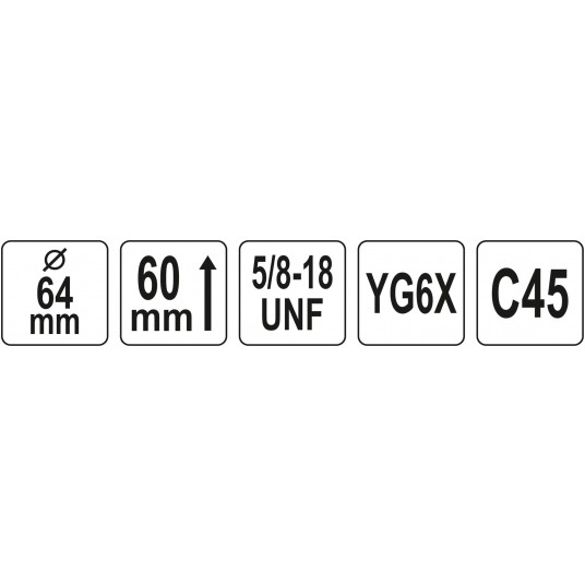 OTWORNICA UNIWERSALNA TCT 64MM 5/8'' -zdjęcie numer 4