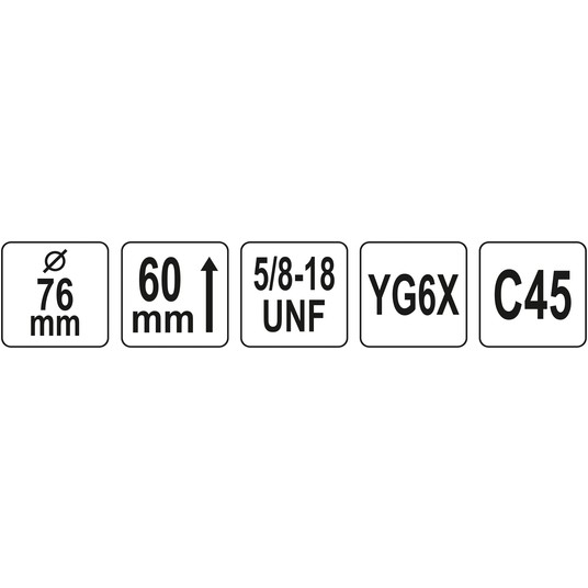 OTWORNICA UNIWERSALNA TCT 76MM 5/8'' -zdjęcie numer 4