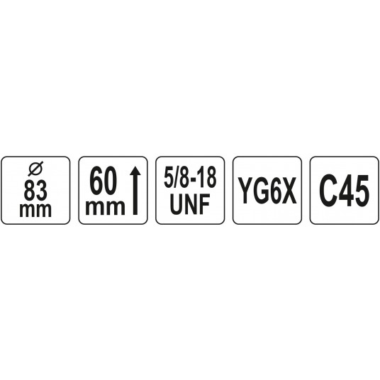 OTWORNICA UNIWERSALNA TCT 83MM 5/8'' -zdjęcie numer 4