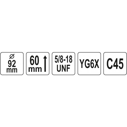 OTWORNICA UNIWERSALNA TCT 92MM 5/8'' -zdjęcie numer 4