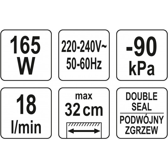 PAKOWARKA PRÓŻNIOWA 165W, MAX 32CM -zdjęcie numer 7