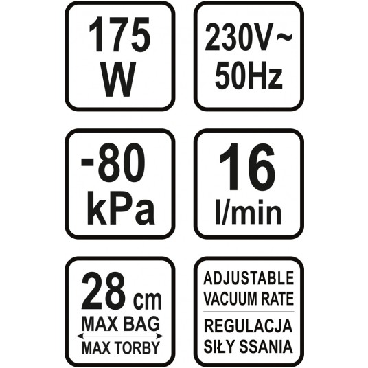 PAKOWARKA PRÓŻNIOWA, 175W -zdjęcie numer 6