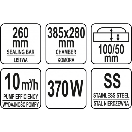 PAKOWARKA PRÓŻNIOWA-KOMOROWA 260MM -zdjęcie numer 6