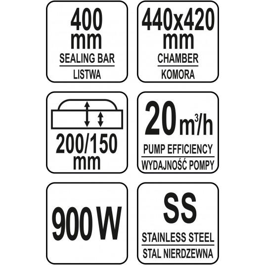PAKOWARKA PRÓŻNIOWA WOLNOSTOJĄCA 400MM -zdjęcie numer 12